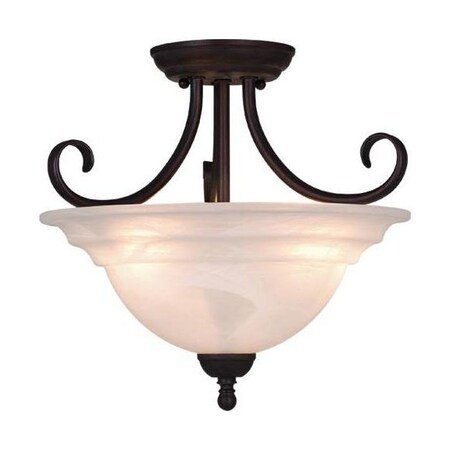 Vaxcel Babylon 14In. Semi Flush (Duo-Mount) Obb CF65353OBB